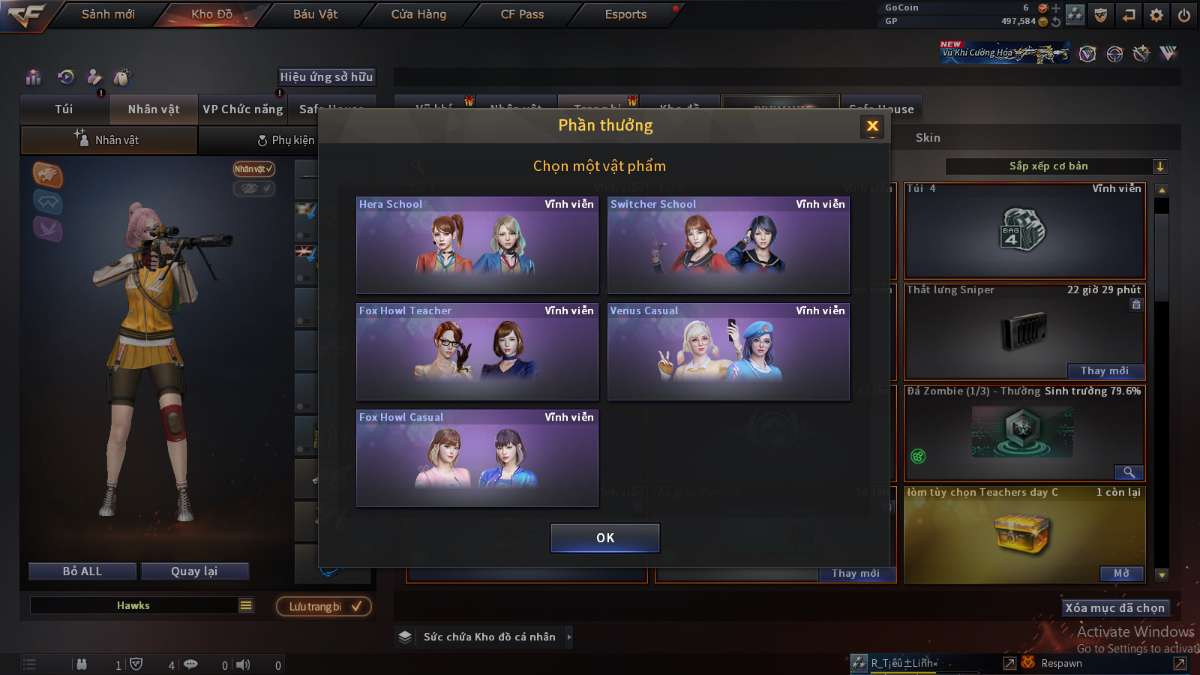 shop acc cf uy tin gia re